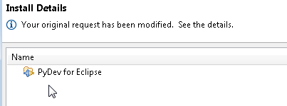 Eclipse Confirm PyDev Install