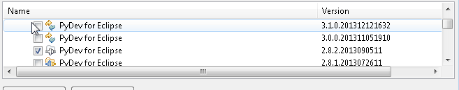 Eclipse Select PyDev Version